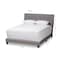 Baxton Studio Audrey Modern Light Grey Upholstered Queen Size Bed 146-8237 - alternate 10